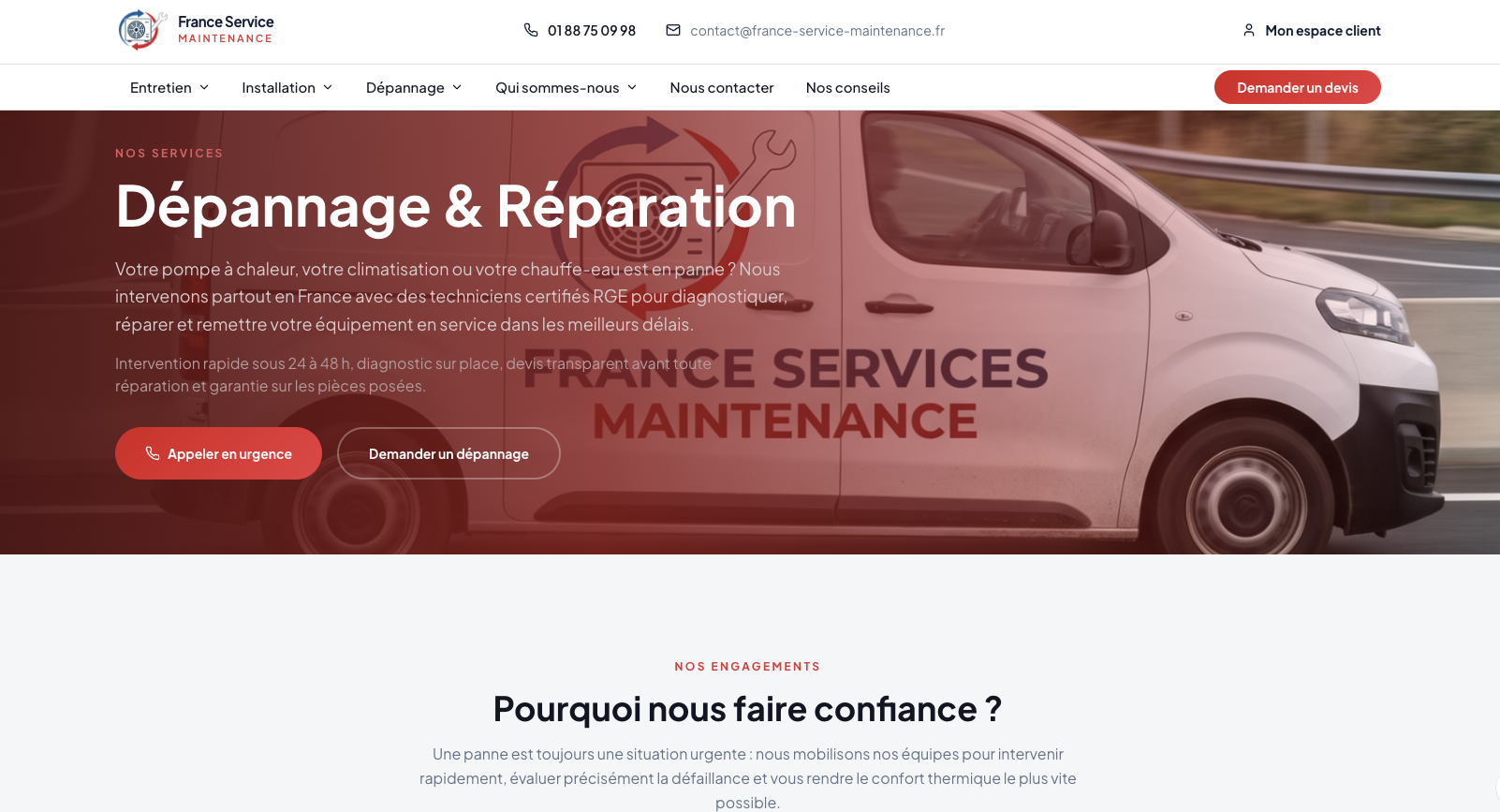 France Service Maintenance